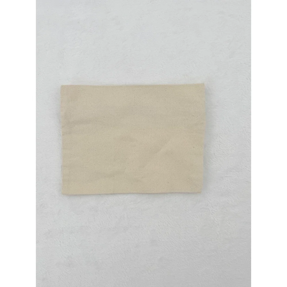 Maje Paris Canvas Zip Pouch - Embroidered Patches Chic French Designer Accessory